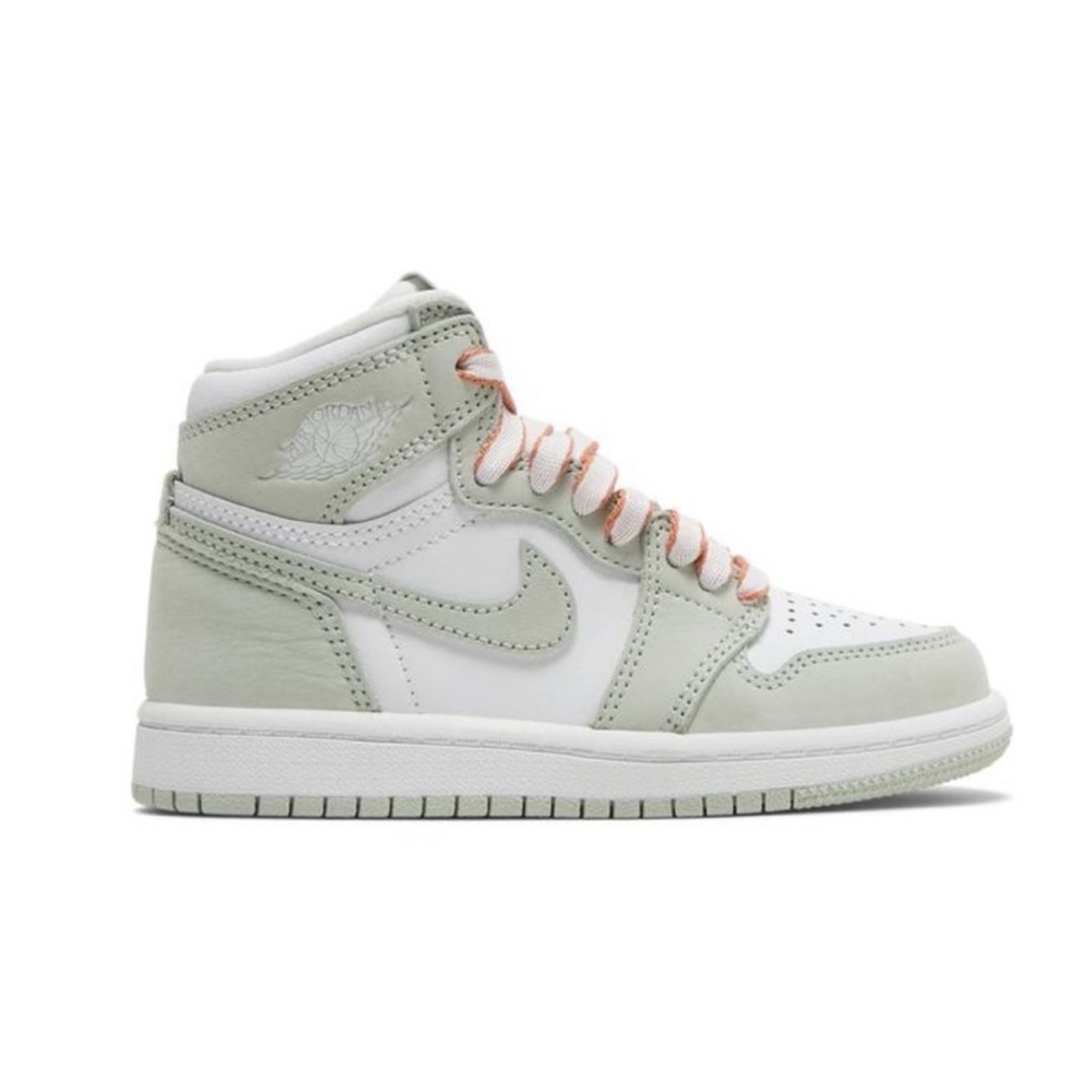 NIB‎ Jordan 1 Retro High OG Seafoam Toddler 7C Shoes White Green Sneakers